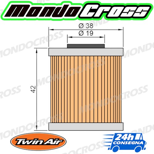 Filtro olio twin air kawasaki - olio,