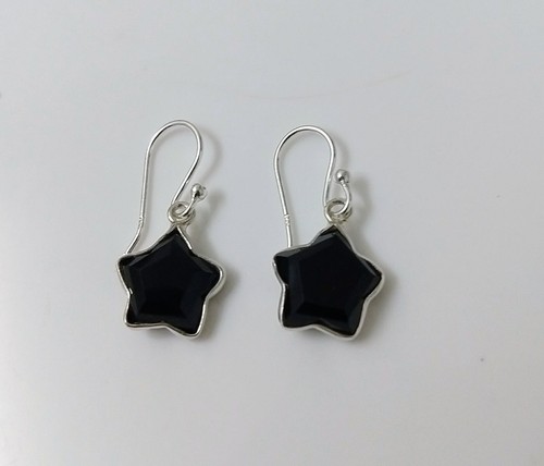 Orecchino stella onice - , nera