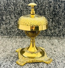 Brass Desk Bell Antique Table