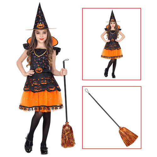 Costume con accessori strega - costume,