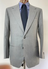 GIACCA ALTA SARTORIA TG. 50 FLANELLA LEGGERA - stile caraceni attolini