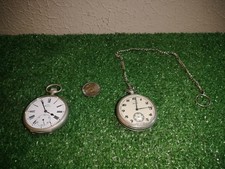 Coppia orologi tasca - orologi, ferrovia