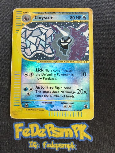 Pokemon card cloyster - card, reverse
