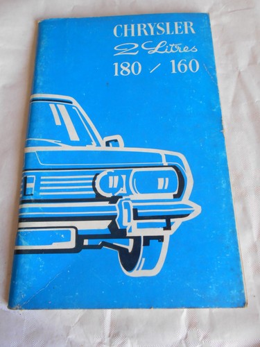 Chrysler 180 160 2l - chrysler, manuale