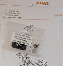 Kit manutenzione carburatore soffiatore trituratore Stihl SH56 SH86 C1M-S204 S142 P/N 4241 007 1700