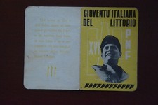 Tessera Fascista GIL PNF