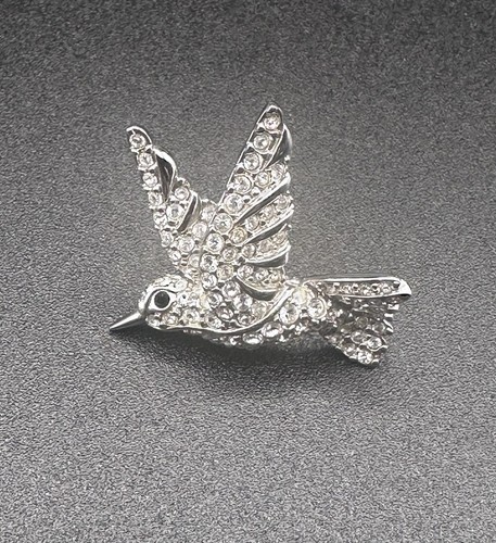 Spilla colibrì pavè