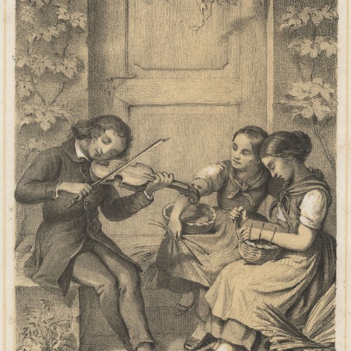 Ritratto donna violinista - di,