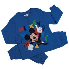 Topolino - Pigiama caldo cotone felpato interno Disney MIC0612