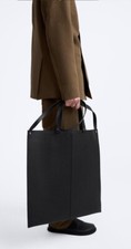 Zara shopper uomo flat pelle - uomo,