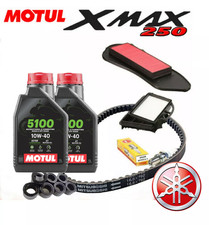 KIT/TAGLIANDO YAMAHA YP R X MAX 250 2010 XMAX OLIO FILTRI CANDELA CINGHIA RULLI