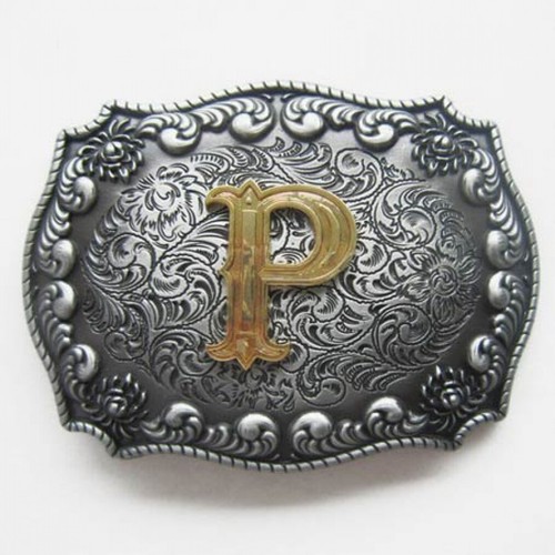Western fibbia lettera p - western-,
