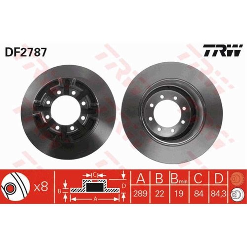Trw disco freno posteriore - freno,