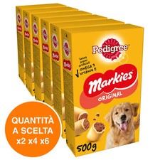 Pedigree Markies Original Biscotti Snack Croccanti Ripieni Premi per Cani 500g