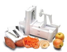AFFETTA VERDURE SPIRALE JULIENNE CUCINA CICLONE TAGLIA FRUTTA CAROTE ZUCCHINE