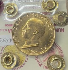 100 LIRE ORO ITALIA SU PRORA 1932 - Anno X - Periziata qFdC. Vero capolavoro