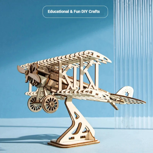 Puzzle legno aereo - 3d,
