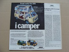 Pubblicità Fiat 900 T Shango caravan camping 1978