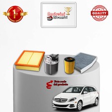 KIT TAGLIANDO 4 FILTRI MERCEDES CLASSE B 200 D 1.8 W246 100KW 136CV DAL 2011 >