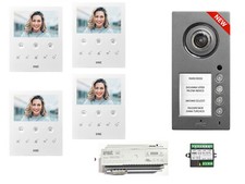 kit videocitofono 4 famiglie