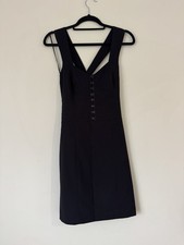 Abito midi nero aderente con