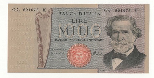 1000 lire giuseppe verdi - 1000,