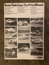 Ford Escort RS TWIN CAM Mk1 1966 depliant manuale parte manuale