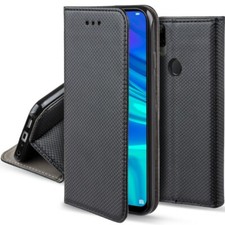 CUSTODIA LIBRO PER HUAWEI P SMART 2019 - COVER SMART MAGNET CASE NERO