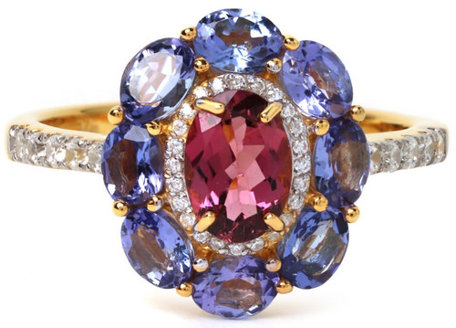 Anello cocktail tanzanite