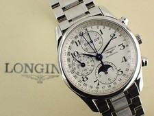 OROLOGIO LONGINES MASTER COLLECTION CRONOGRAFO FASI LUNARI L2.673.4.51.6 UOMO F/S