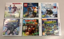 Lotto di 6 videogiochi Nintendo 3DS Fifa15 Jurassik World Batman Donkey Kong etc