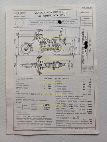 Fantic motor chopper 125 - motor, tx