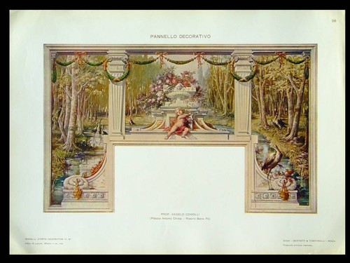 Paesaggio aironi stampa - -,
