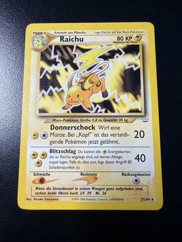Pokemon raichu neo - pokemon, 21/64
