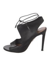 Aquazzura tacco in pelle nero