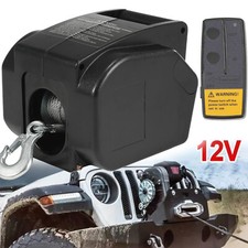 Verricello Elettrico 12V 4990 KG con Telecomando Manuale per Rimorchio Barca