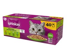 Whiskas Multipack per Gatti con Manzo, Pollo, Tonno e Salmone da 40x85 gr