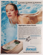 Pubblicita' Jacuzzi Whirlpool Bath Vasche Idromassaggio Ads Advertising 1987 (R8