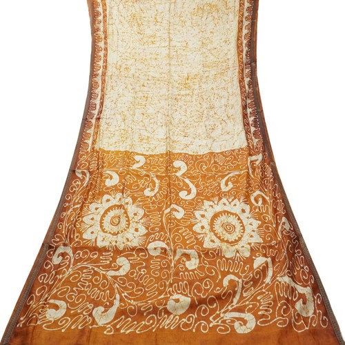 Sari vintage marrone 100 - vintage, seta