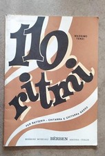 Berben Edizioni 110 Ritmi Massimo Tenzi Esercizi per Batteria Chitarra Basso '80