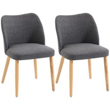 HOMCOM Set 2 Sedie con
