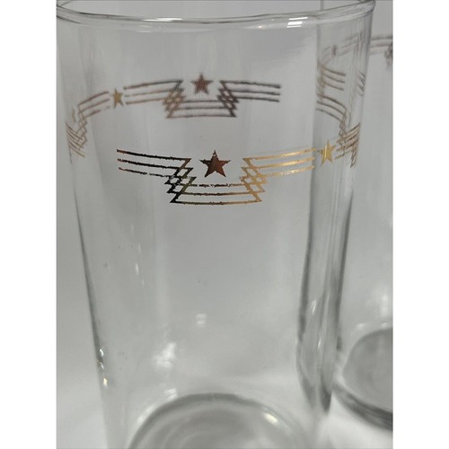 Bicchieri libbey gold stars - bicchieri,