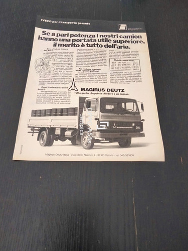 1978 magirus deutz camion - deutz,