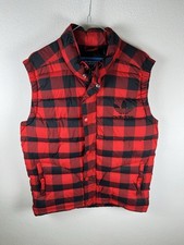 Adidas Gilet Smanicato Sleeveless Uomo taglia M Rosso Nero Men Puffer Jacket Top