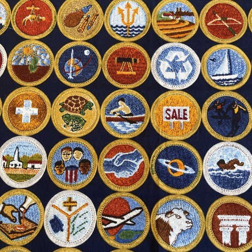 Patch distintivo tessuto