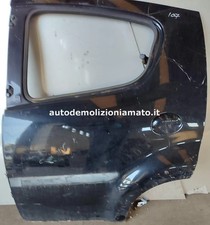 Porta posteriore sx Peugeot 107 nero NUDA (presenza graffi)1.0 BER 5P/B/998CC