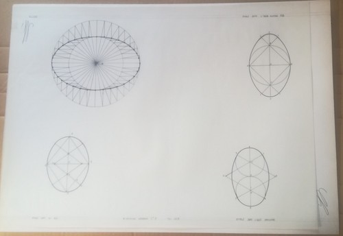 Una tavola disegno tecnico - una,