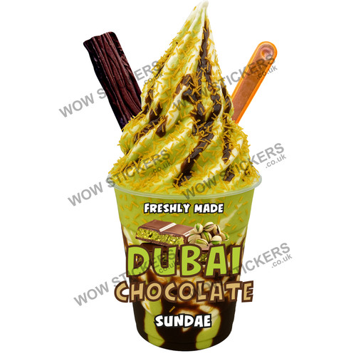 Adesivo furgone gelato dubai - adesivo,