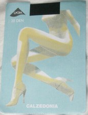 Collant Calzedonia blu navy. Vetro trasparente S o XL 20 d con piedini sagomati