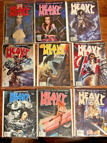 Heavy metal magazine lot 9 - metal, of